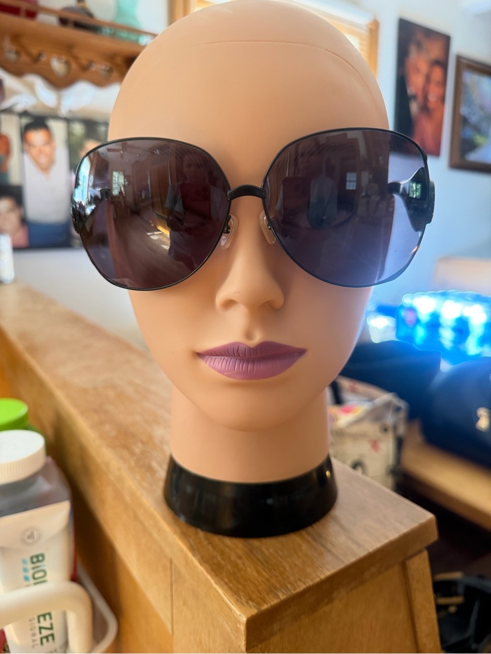 AUTHENTIC GUCCI Oversized Black Gradient Lens Women's Sunglasses 🕶️